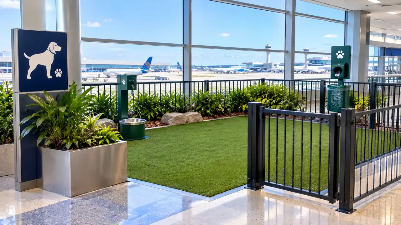 mco pet relief area at terminal c
